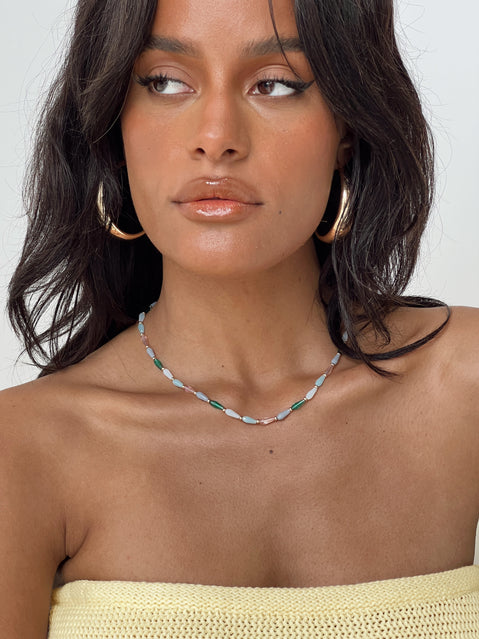 Necklace Gold toned hardware Lobster clasp fastening