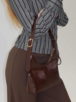 Lacen Medium Shoulder Bag Brown