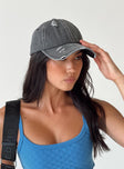 Dad cap Distressed denim look Adjustable back strap 