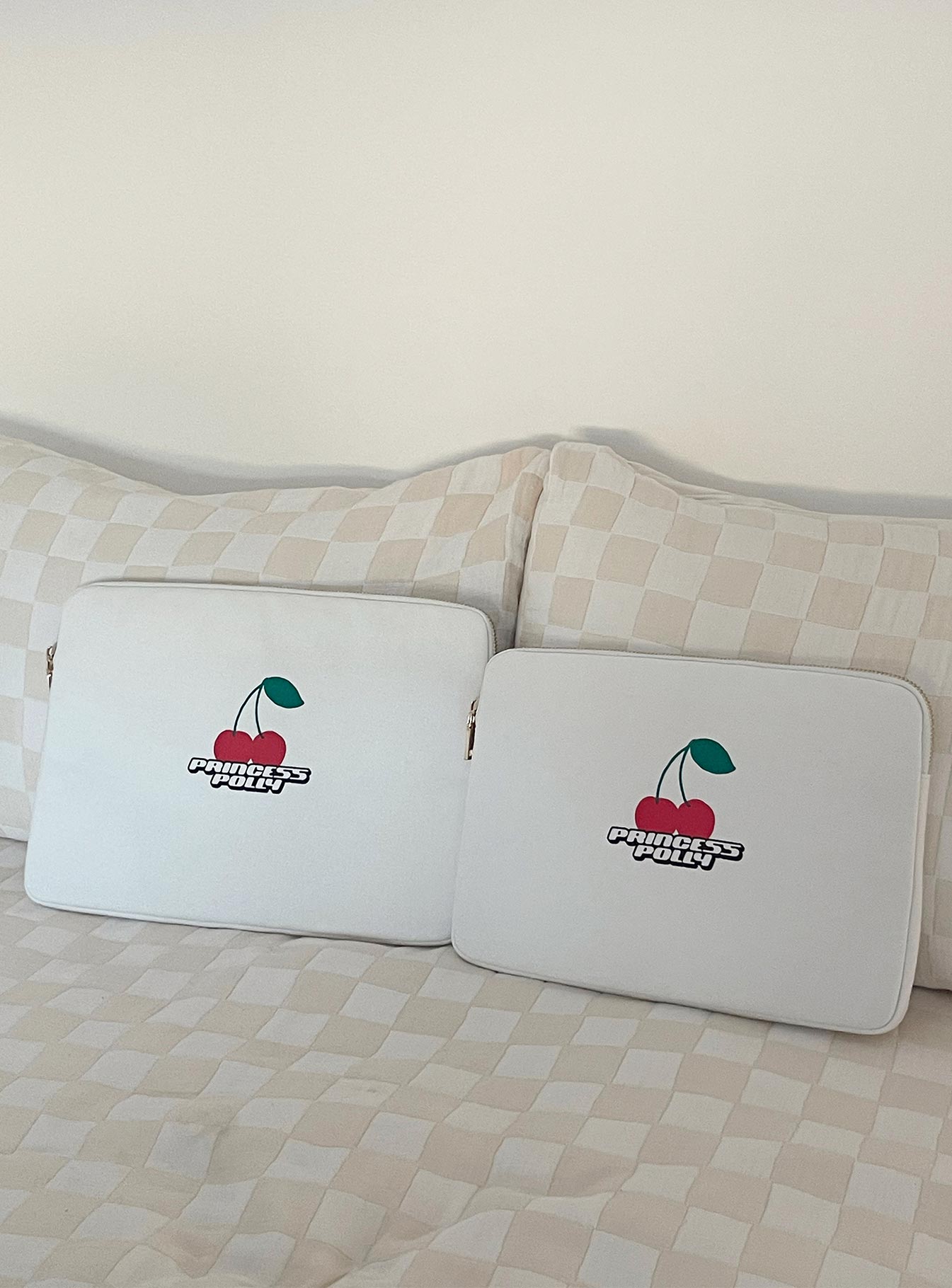 Princess Polly Laptop Case Cherry / White