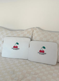 Princess Polly Laptop Case Cherry / White