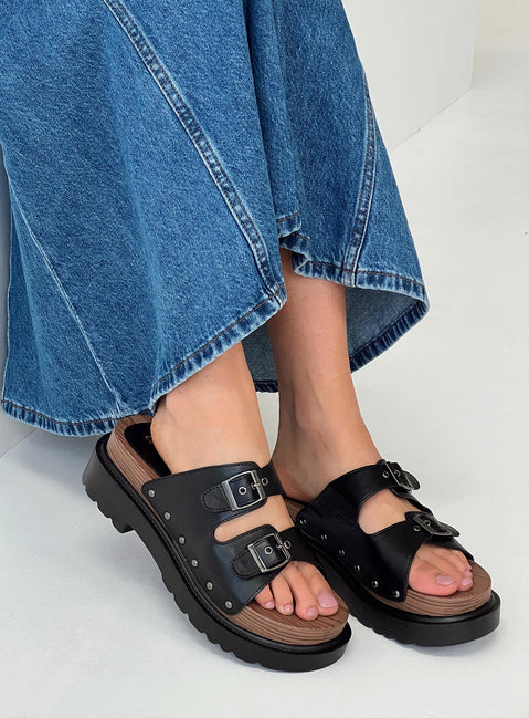 Slow Motion Sandals Black