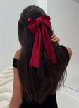 In Love Forever Hair Bow Red