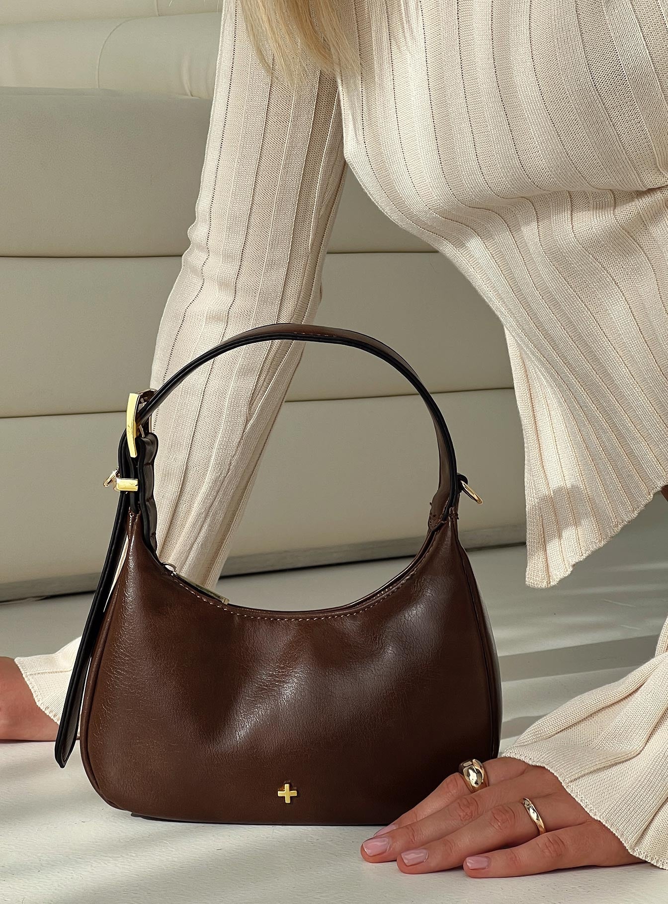 Gigi Shoulder Bag Chocolate | Princess Polly Gigi Shoulder Bag Chocolate | Princess Polly