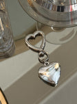 Two Lovers Key Ring Silver