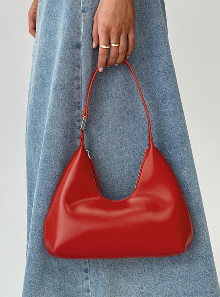 Polka Dot Red Shoulder Bag for Women Small Purse Chain Clutch Purse  Shoulder Purse with Chain Strap for Women Girl: Handbags
