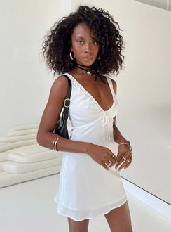 product Princess Polly High Neck  Bareena Mini Dress White