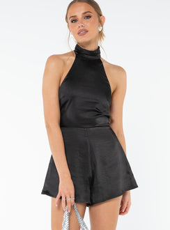 Nataly Romper Black