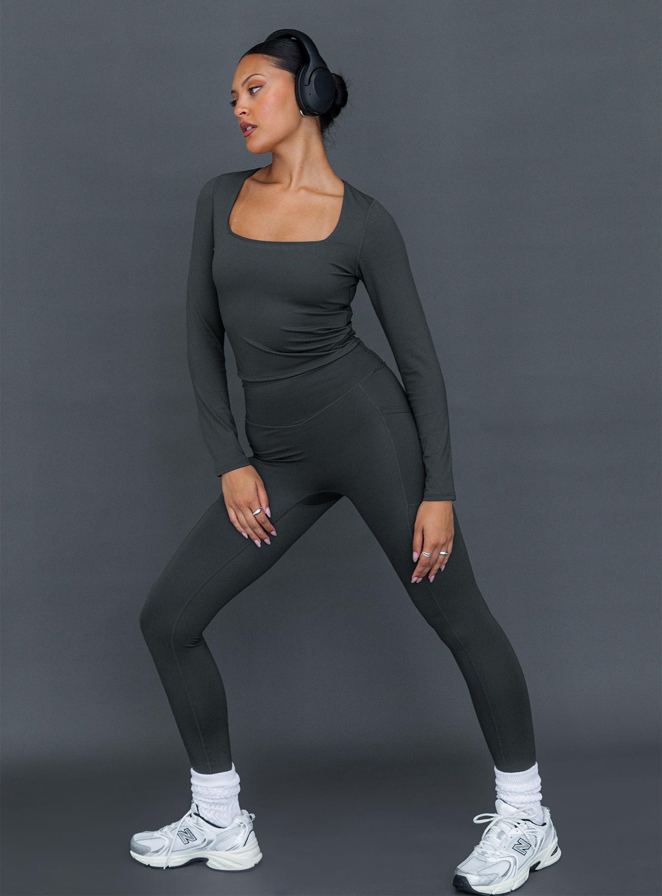 Grey shop activewear leggings