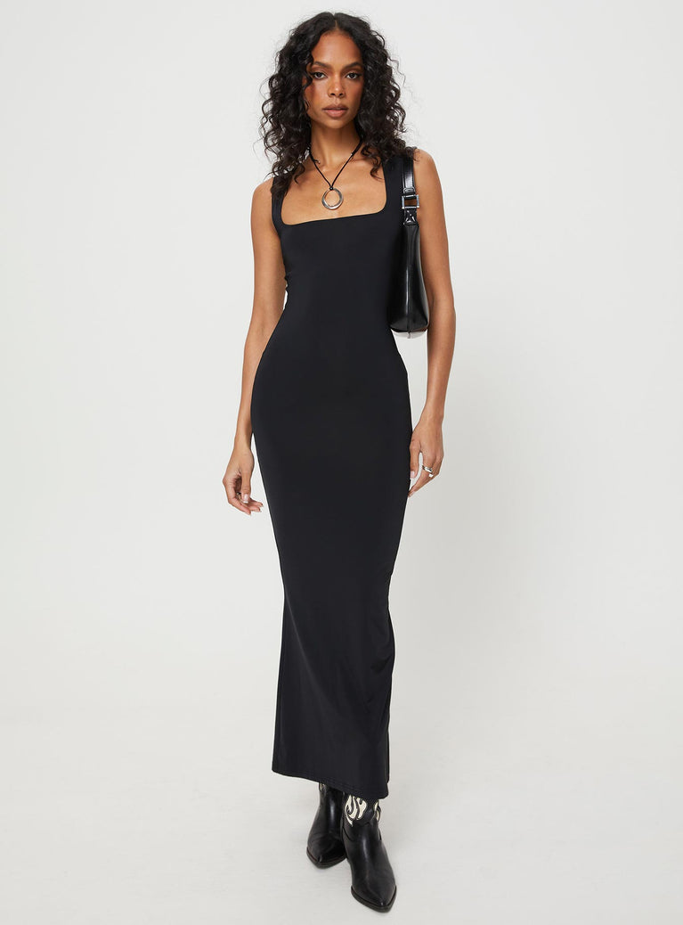 product Princess Polly Square Neck  Emili Maxi Dress Black