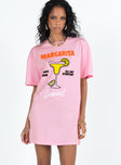 Princess Polly High Neck  Margarita Shirt Dress Pink