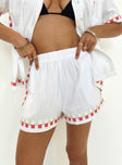 Coastal Shorts Ivory Princess Polly high-rise 