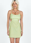 Princess Polly Scoop Neck  Mariano Mini Dress Green