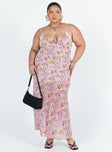 product Princess Polly Scoop Neck  Emily Maxi Dress Pink Floral Curve