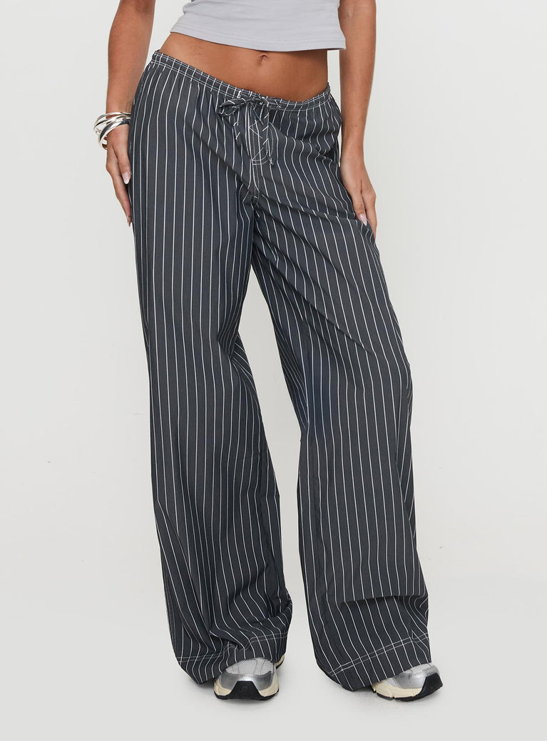 Terrance Baggy Pant Grey Stripe