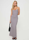 Princess Polly V-Neck  Arabellia Maxi Dress Grey