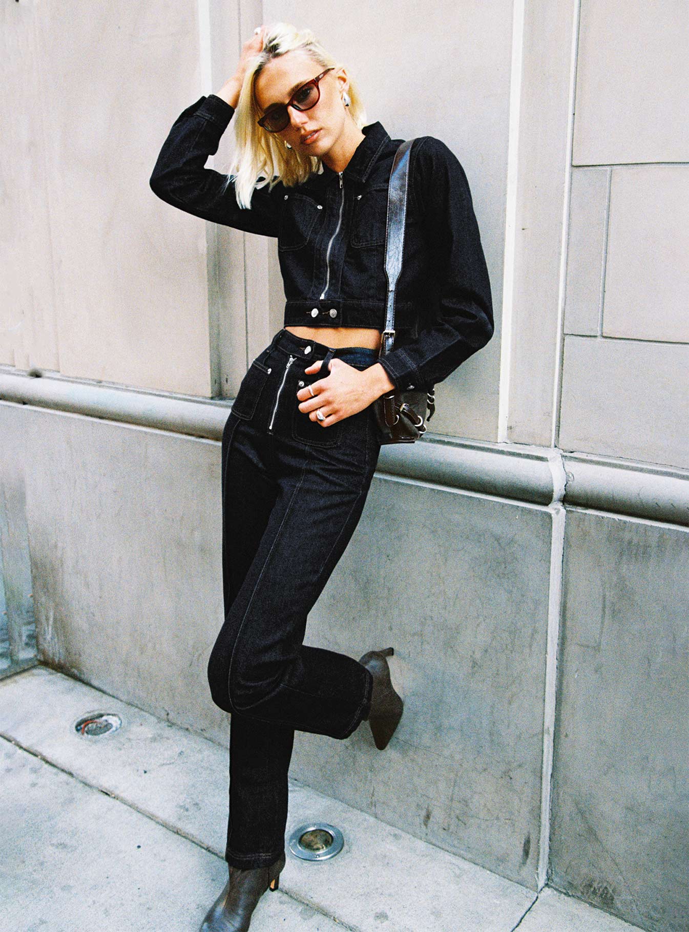 Stallion High Rise Straight Leg Jeans Indigo