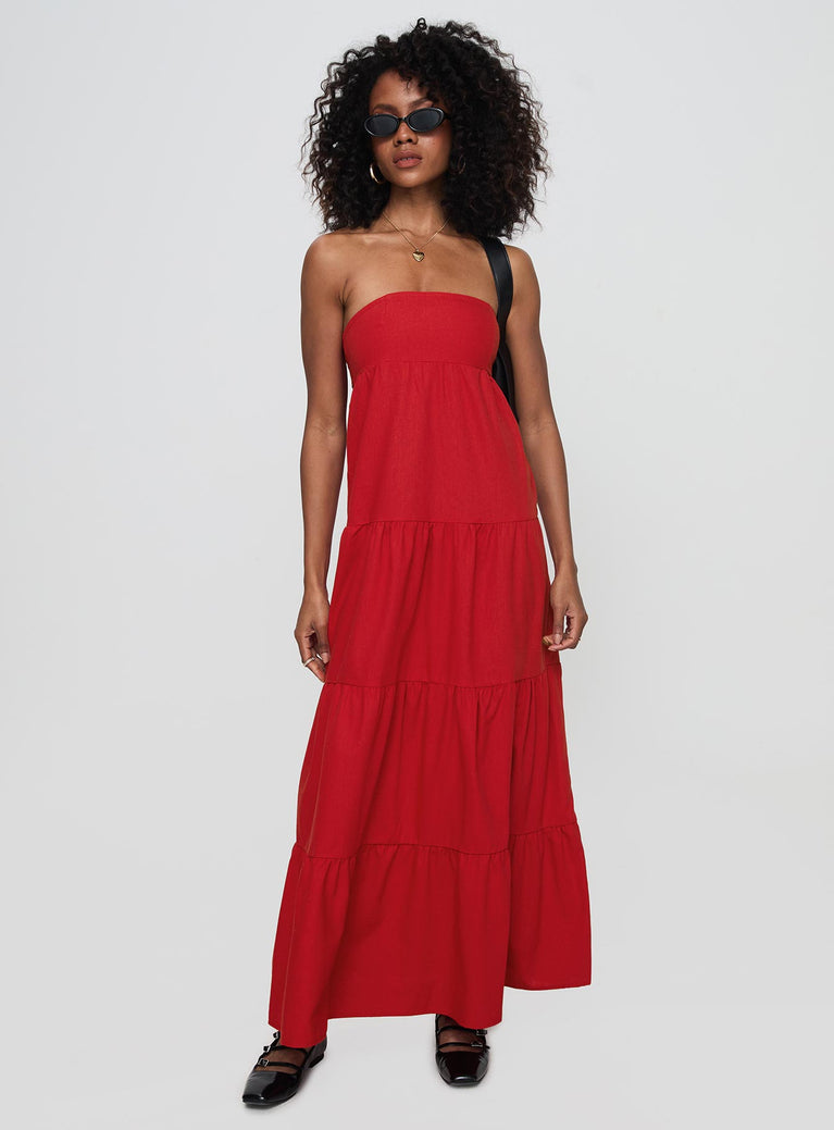 Kazia Maxi Dress Red