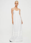 product Princess Polly Crew Neck  Milden Linen Blend Maxi Dress White