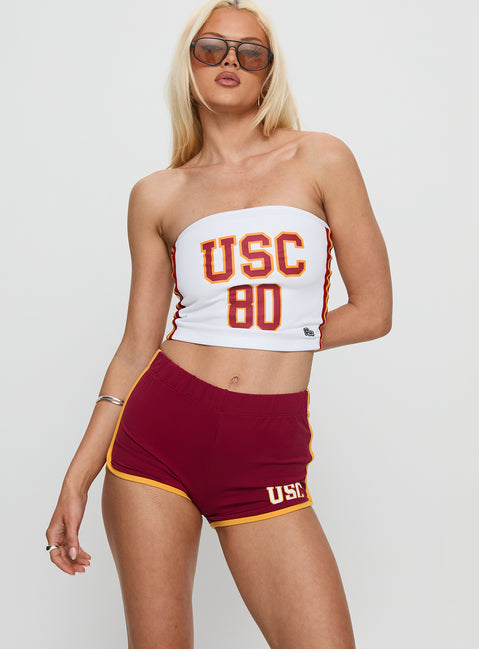 USC Old School Mini Short Cardinal