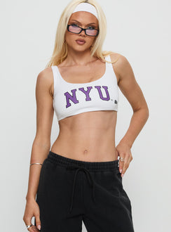 NYU Scoopneck Tank Top White