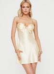 product Princess Polly Asymmetric Neckline  Monument Mini Dress Champagne