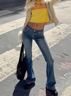 Bethany Low Rise Bootleg Jeans Mid Wash