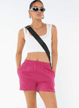 Cenzo Track Shorts Pink Princess Polly high-rise 