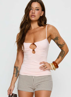 Bet You Wanna Bead Detail Top Pink