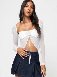 product Princess Polly Sleeveless Asymmetric Neckline  Aviles Two Piece Top White