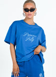 Oversized tee Graphic print Drop shoulder  Good stretch