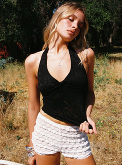 Angelis Lace Shorts White