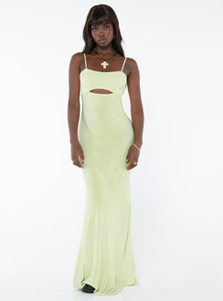 product Princess Polly Asymmetric Neckline  Freda Maxi Dress Lime