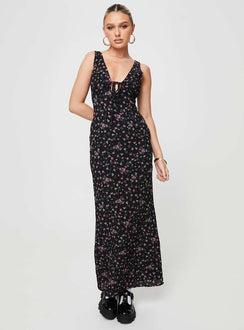 product Princess Polly Asymmetric Neckline  Marlita Maxi Dress Black