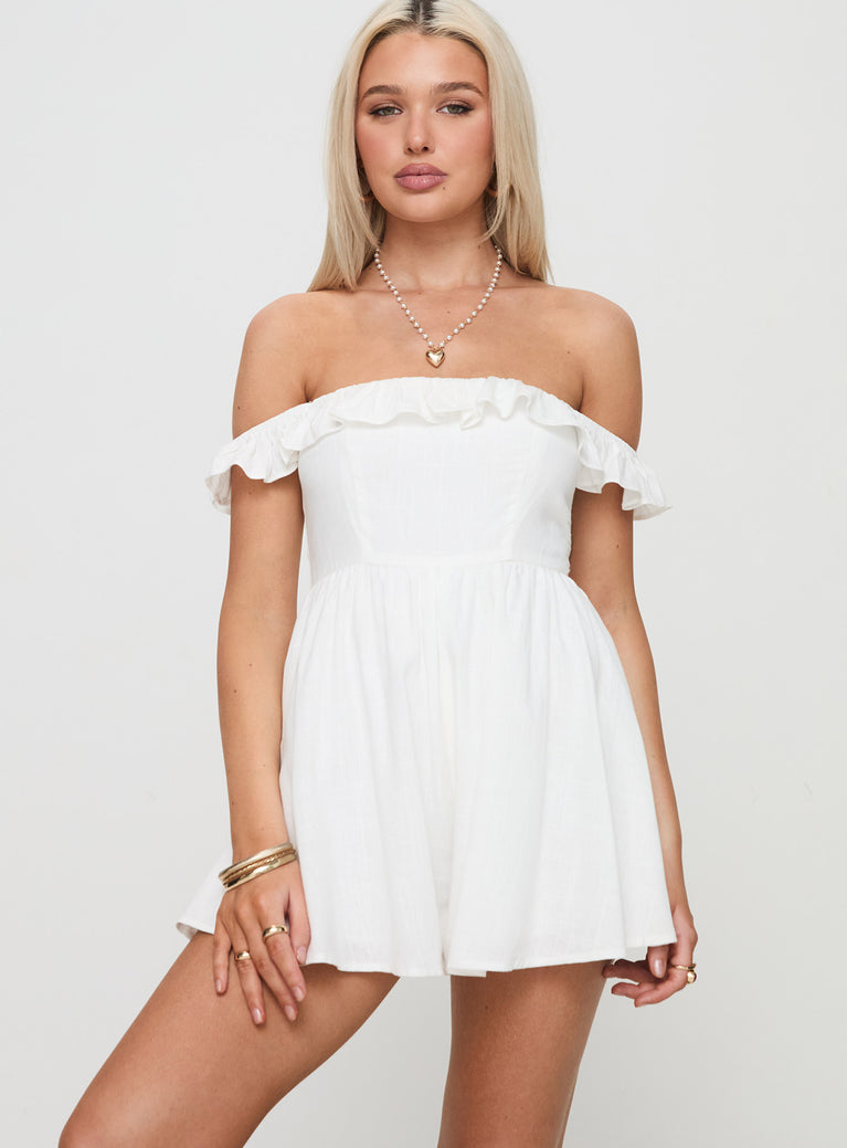 As I Am Romper White