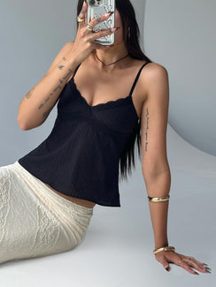 product Princess Polly Sleeveless Sweetheart  Lunya Top Black