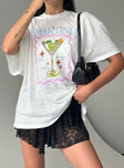 product Princess Polly Full Sleeves High Neck  Martini Oversized Tee White