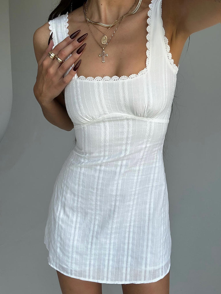 Dasha Mini Dress White