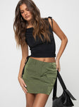 Wolf Cargo Mini Skirt Olive Princess Polly  Mini 