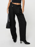 Princess Polly high-rise  Lifton Pants Black