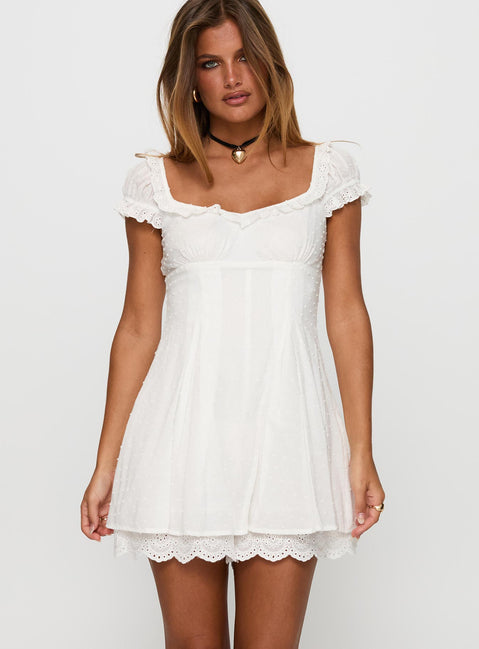 Want Your Love Playsuit White