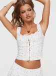 Traycie Corset Top White