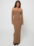 product Princess Polly Crew Neck  Maida Maxi Dress Light Brown