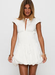 Ladybug Mini Dress White