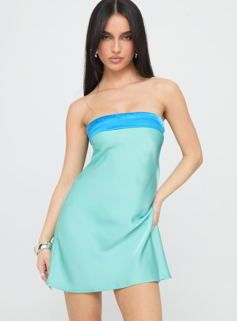 Phillipa Mini Dress Aqua