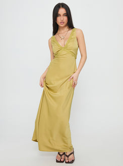Galloway Maxi Dress Chartreuse