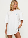 Club Polly Oversized Tee White