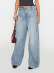 Bowe Wide Leg Jeans Blue