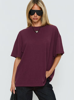 Zaydee Oversized Tee Cherry