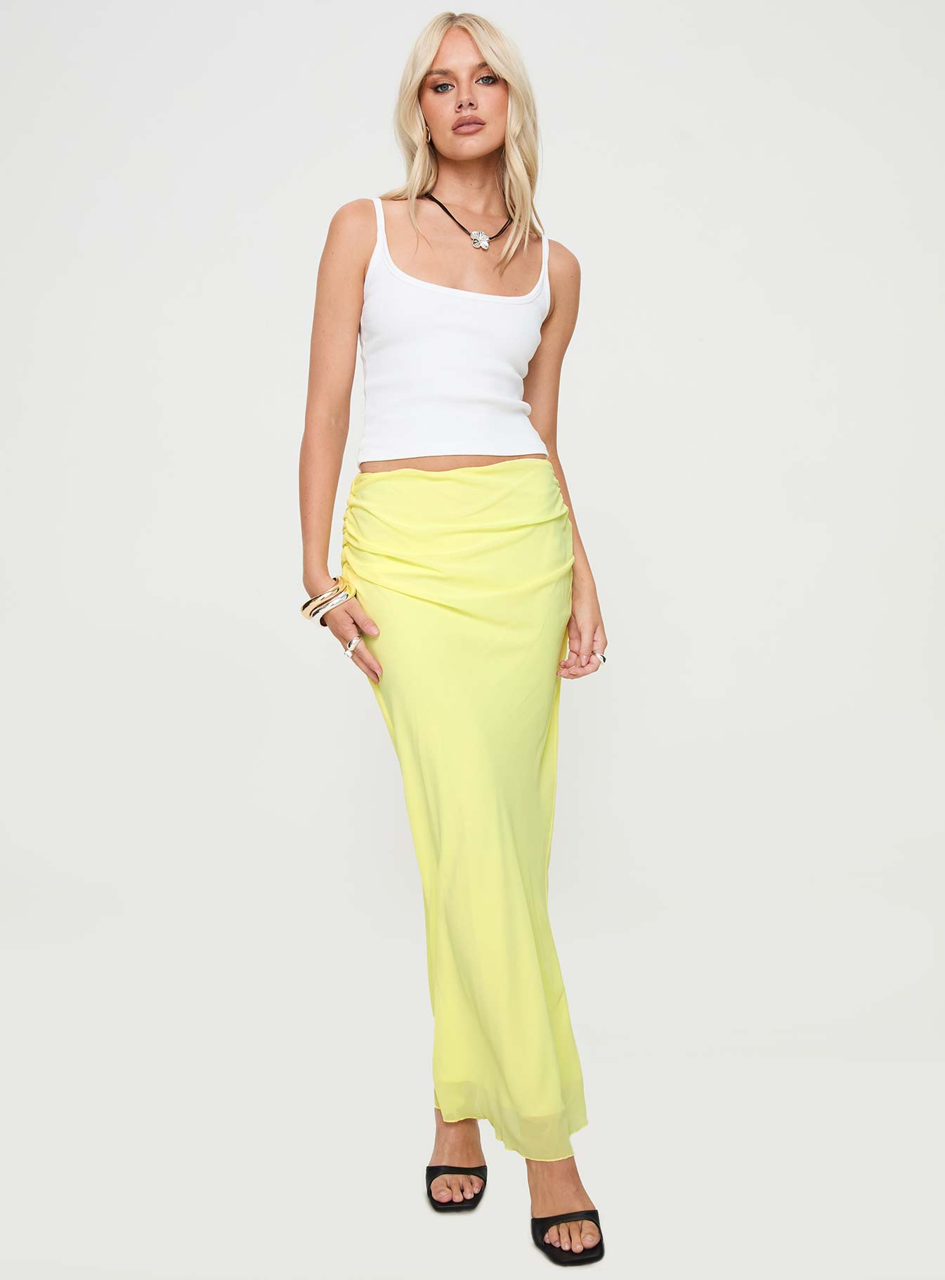 Mustard maxi outlet skirt uk